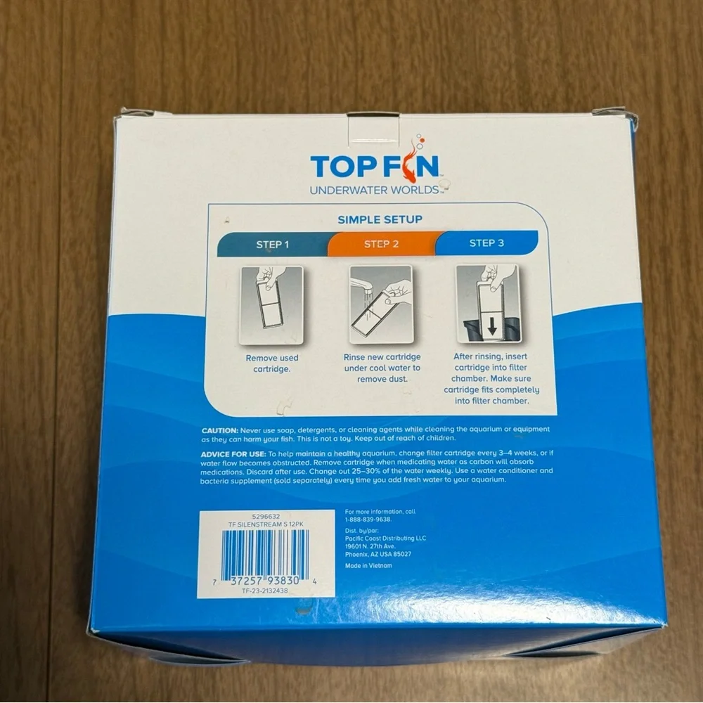 Top Fin Small Power Filter Cartridges - PF-S (12 Count)